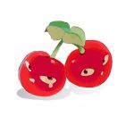  brothers brown_eyes cherry cherry_bomb_(plants_vs._zombies) chinese_commentary clenched_teeth colored_sclera commentary_request film_grain food fruit fruit_focus hightguy leaf looking_at_viewer no_humans no_nose plants_vs._zombies shadow siblings simple_background teeth twins white_background yellow_sclera 