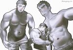  :d absurdres ass_peek bara baseball_cap biceps blush broad_shoulders cellphone check_copyright collarbone copyright_request dooyong_9n facial_hair flexing goatee_stubble groin hat highres holding holding_phone large_pectorals looking_at_viewer male_focus muscular muscular_arms muscular_male navel open_mouth original parted_lips partially_colored pectorals phone posing sideburns simple_background smartphone smile spiked_hair striped_blush stubble tank_top thick_eyebrows thick_neck topless_male triceps twitter_username veins veiny_arms veiny_hands white_background wide-eyed wrestling_singlet 