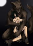  canine female human male mammal size_difference sukiik were werewolf 