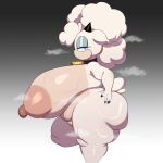 1:1 absurd_res anthro areola big_areola big_breasts big_butt big_nipples blue_eyes bovid breasts butt caprine collar cowbell female hi_res horn huge_areola huge_breasts huge_butt huge_hips huge_nipples huge_thighs hyper hyper_breasts idw_publishing lanolin_the_sheep_(sonic) looking_at_viewer mammal multicolored_body musk narrowed_eyes nipples nude overweight overweight_anthro overweight_female pink_areola pink_nipples puffy_areola puffy_nipples ryukinoodle sega sheep solo sonic_the_hedgehog_(comics) sonic_the_hedgehog_(idw) sonic_the_hedgehog_(series) steam thick_thighs two_tone_body wide_hips