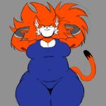 1:1 2025 alternate_version_at_source anthro armpit_hair belly biceps big_breasts big_hair biped body_hair breasts cheek_tuft cleavage clothed clothing cococram colored_sketch curvy_figure digital_drawing_(artwork) digital_media_(artwork) dipstick_tail exercise_clothing facial_tuft felid female fingerless_gloves flat_colors flexing flexing_bicep front_view fur gloves green_eyes grey_background hair handwear hi_res huge_hips mammal markings musclegut muscular muscular_anthro muscular_female narrowed_eyes navel_outline orange_body orange_fur orange_hair pantherine portrait sharp_teeth simple_background sketch skinsuit slightly_chubby slightly_chubby_anthro slightly_chubby_female smile solo spiky_hair standing tail tail_markings teeth thick_thighs three-quarter_portrait tiger tight_clothing tuft wide_hips