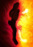 2025 absurd_res anthro digestion eyelashes female female_(lore) fire fur glowing hi_res ink-the-artist internal lagomorph leporid mammal nude rabbit solo vore warm