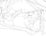 2026 5_fingers 5_toes absurd_res anatomically_correct anatomically_correct_genitalia anatomically_correct_penis animal_genitalia animal_penis anthro aroused balls bear bedding belly big_balls big_belly big_penis biped blanket brown_bear camping_tent chubchow claws crotch_tuft detailed_background digital_drawing_(artwork) digital_media_(artwork) erection eyebrows featureless_crotch feet finger_claws fingers fluffy fur furniture genitals grizzly_bear hair hand_behind_head hand_behind_own_head hand_on_belly handpaw hi_res inside_tent kuruk_(character) long_penis looking_at_viewer lying male male_anthro mammal mane mane_hair monochrome nude nude_anthro nude_male on_back on_ground on_pillow open_mouth overweight overweight_anthro overweight_male paws penis pillow plantigrade presenting presenting_crotch presenting_penis rear_view seductive sharp_teeth sheath sheath_slit short_ears short_fur sketch slightly_chubby slightly_chubby_anthro slightly_chubby_male small_ears snout solo teeth tent thick_penis three-quarter_view toe_claws toes tongue tuft ursidae ursine ursine_ears ursine_genitalia ursine_penis vein veiny_penis