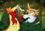 2026 anthro apode bandai_namco big_breasts breasts coiling digimon digimon_(species) draconcopode duo female forest fur green_body green_scales hi_res huge_breasts hypnosis legless male male/female markings mind_control multicolored_body multicolored_fur naga neck_tuft orange_markings outletdraws plant purple_eyes red_scarf renamon reptile restrained ringed_eyes scales scalie scarf serpentine snake tail tree tuft two_tone_body two_tone_fur vexx_(vexxblack) white_body white_fur yellow_body yellow_fur