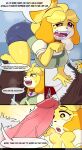 absurd_res accessory all_fours animal_crossing anthro artifact_the_fox big_breasts big_penis black_body black_fur black_nose bodily_fluids bottomwear bottomwear_down brainwashing breasts brown_bottomwear brown_clothing brown_pants bulge bulge_rubbing canid canine cheating_girlfriend clothed clothing collar collar_tag comic corruption dialogue dominant dominant_male dress drooling duo enchanted_item english_text excited excited_female excited_for_sex eyelashes face_on_bulge female floppy_ears fox fur genitals glowhorn hair hair_accessory hair_tie hand_on_face hands_on_own_face happy heart_eyes heart_symbol hi_res hypnosis imminent_oral imminent_sex infidelity isabelle_(animal_crossing) looking_at_another looking_down looking_pleasured looking_up magic magic_collar magic_user male male/female mammal master mind_alteration mind_control nintendo one_hand_up open_mouth pants pants_down partially_clothed penis personality_change pink_eyes ponytail red_body red_fur saliva sharp_teeth shirtless shirtless_male shortstack shortstack_female simple_background size_difference slave star_eyes steam steamy_breath submissive submissive_female surprised sweat sweatdrop talking_to_another tan_body tan_fur teeth text tied_hair tight_clothing tongue vein veiny_penis white_body white_fur wiggle wiggle_lines yellow_body yellow_fur