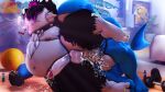 16:9 2023 3d_(artwork) alternative_fashion anal anthro artist_logo balls belly big_balls big_belly big_penis black_body black_fur blue_body bodily_fluids cum cum_inside dialogue digit_ring digital_media_(artwork) duo electronics emo exercise feet fur generation_1_pokemon generation_3_pokemon genital_fluids genitals hi_res holding_object holding_phone jewelry light logo male male/male messy moobs moonwulf muscular nintendo obese overweight ozul_(moonwulf) penis phone pokemon pokemon_(species) raised_leg ring snorlax source_filmmaker_(artwork) sunlight tail thick_thighs tinder_wailord toe_ring toes wailord widescreen workout workout_equipment workout_sex