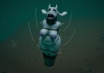 3d_(artwork) anthro arms_tied asphyxiation bound bovid caprine cement_shoes collar digital_media_(artwork) drowning dying female goat hands_behind_back heartbrkrskully hi_res imminent_death legs_tied makeup mammal metal_collar peril running_makeup solo toriel undertale_(series) underwater water