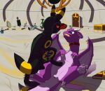 absurd_res anus backsack balls clothing collar collar_only detailed_background dragon dragoon_(dragoonsparadox) duo eeveelution european_mythology feet female feral foot_focus foot_on_belly fur furred_dragon furred_scalie generation_2_pokemon genitals glowing hi_res male membrane_(anatomy) membranous_wings mythological_creature mythological_scalie mythology nintendo nude pinned pinned_to_ground pokemon pokemon_(species) scalie semi-anthro signature teoskrn umbreon vulva western_dragon wings