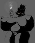 anthro areola big_areola big_breasts big_nipples blaze_the_cat breasts clothing domestic_cat elemental_manipulation felid feline felis female fire fire_manipulation forehead_gem gem genitals gloves hair hand_on_face handwear huge_areola huge_breasts huge_nipples hyper hyper_breasts jojojiva mammal monochrome nipples nud nude nude_female orange_eyes overweight overweight_anthro overweight_female ponytail puffy_areola puffy_nipples sega solo sonic_the_hedgehog_(series) thick_thighs vulva wide_hips