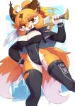 2026 2_tails 4_fingers ahoge anthro biped breasts canid canine claws cleavage clothed clothed_anthro clothed_female clothing countershade_torso countershading digital_drawing_(artwork) digital_media_(artwork) dipstick_tail ear_piercing ear_ring eyebrow_through_hair eyebrows eyelashes fangs female finger_claws fingers fox front_view fur hair hi_res holding_melee_weapon holding_object holding_sword holding_weapon lisa_(jasminthemanticore) looking_at_viewer mammal markings melee_weapon multi_tail multicolored_body multicolored_fur navel open_mouth orange_body orange_fur piercing ring_piercing skykain small_waist smile solo standing sword tail tail_markings teeth thick_thighs translucent translucent_hair two_tone_body two_tone_fur weapon white_body white_fur wide_hips