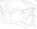2026 5_fingers 5_toes absurd_res anatomically_correct anatomically_correct_genitalia anatomically_correct_penis animal_genitalia animal_penis anthro aroused balls balls_outline bear bedding belly big_balls big_belly big_penis biped blanket boxer_briefs brown_bear bulge camping_tent chubchow claws clothed clothing detailed_background detailed_bulge digital_drawing_(artwork) digital_media_(artwork) erection eyebrows feet finger_claws fingers fluffy fur furniture genital_outline genitals grizzly_bear hair hand_behind_head hand_behind_own_head hand_on_belly handpaw hi_res inside_tent kuruk_(character) long_penis looking_at_viewer lying male male_anthro mammal mane mane_hair monochrome mostly_nude on_back on_ground on_pillow open_mouth open_underwear overweight overweight_anthro overweight_male partially_clothed paws penis penis_poking_out pillow plantigrade presenting presenting_crotch presenting_penis presenting_sheath rear_view seductive sharp_teeth sheath sheath_poking_out sheath_slit short_ears short_fur sketch slightly_chubby slightly_chubby_anthro slightly_chubby_male small_ears snout solo teeth tent thick_penis three-quarter_view toe_claws toes tongue tuft underwear underwear_only ursidae ursine ursine_ears ursine_genitalia ursine_penis vein veiny_penis