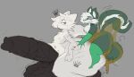anthro aroused_face arthropod balls belly big_balls big_belly big_butt big_penis body_hair butt butt_hair canid canine canis coprophilic_intercourse crown domestic_dog duo fart feces feces_in_ass feces_on_penis feces_pile fly_(animal) genitals grey_background growling_balls headgear huge_balls huge_penis hyper hyper_balls hyper_genitalia hyper_penis insect kaity_(shunkkaity_fart) male male/male mammal marpyfarts max_(marpyfarts) mephitid overweight penis rumbling_stomach scatplay sex shunkkaity_fart simple_background skunk slightly_chubby standing standing_sex thick_thighs
