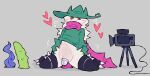 absurd_res anal anal_penetration anthro bovid bulge camera caprine chastity_cage chastity_device cloak clothing deltarune digital_media_(artwork) dildo dildo_sitting erection fur genitals goat hat headgear headwear heart_symbol hi_res latuk looking_at_viewer male mammal object_in_ass penetration penis pink_scarf ralsei scarf sex_toy sex_toy_in_ass sex_toy_insertion simple_background sitting solo spiral spiral_eyes spread_legs spreading undertale_(series) white_body white_fur