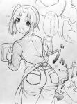 alcohol amagi_brilliant_park anthro apron attempted_seduction bag bangs beer beer_mug beverage black_eyebrows bottomwear butt canid canine canis caught_staring clothing crotch_lines domestic_dog duo eyebrows eyelashes fangs fart fart_fetish fart_torture farting_in_mouth farting_on_another farting_on_face female female_(lore) female_farting female_human graphite_(artwork) hakaba6 happy holding_object human human_on_anthro interrupted interspecies japanese japanese_text laugh laughing_at_another male male/female male_(lore) male_anthro male_anthro_on_female mammal monochrome plant pomeranian proud proud_expression shaded shocked spitz teeth text tirami tongue traditional_media_(artwork) translated turning_the_tables voyeur waiter waitress_uniform