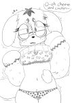 absurd_res anthro belly_rub bird_dog blissful_mouth blush bone_print bow_panties bow_underwear bra breasts butterfly_clip canid canine canis castafae chest_tuft clothed clothing crotch_tuft dialogue disembodied_hand domestic_dog eye_through_hair eyebrow_through_hair eyebrows eyewear female floppy_ears freckles glasses hair heart_pupils heart_symbol hi_res hunting_dog mammal messy_hair monochrome navel panties pawprint_print print_bra print_clothing print_panties print_underwear raised_clothing raised_sweater raised_topwear shaking simple_background small_breasts solo spaniel sweater tail tail_motion tailwag topwear translucent translucent_hair trembling tuft underwear white_background