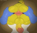 absurd_res anthro artist_name balls black_collar blue_body blue_scales brown_background butt claws clothing collar dot_eyes duo erection faceless_character faceless_male genitals hi_res humanoid kento267 legwear looking_back male muscular muscular_male penis purple_claws rear_view scales simple_background simple_eyes stretched_anus text thigh_highs vein veiny_penis verity_(thatmob) white_clothing white_legwear white_thigh_highs yellow_balls yellow_butt yellow_penis zoid_(e-zoid)