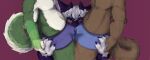 absurd_res ambiguous_gender anthro belly blush bodily_fluids brown_body brown_fur bulge bulge_frottage butt butt_grab canid canine canis clothing coyote crotch_sniffing curly_hair domestic_cat dragon dripping eyelashes felid feline felis fur genital_fluids green_body green_fur group hair hand_on_butt hi_res horn lux_(luxartifex) luxartifex male male/ambiguous male/male mammal markings mythological_creature mythological_scalie mythology nose_scales precum precum_drip precum_through_clothing precum_through_underwear purple_body purple_fur pushed_together scalie slightly_chubby sniffing sniffing_clothes star_(marking) touching_tips trans_(lore) trio underwear underwear_sniffing wet wet_clothing white_eyelashes