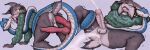 2_penises 3:1 absurd_res all_fours anal animal_genitalia animal_penis anthro anthro_on_feral anthro_penetrated anus bestiality big_penis bodily_fluids clothed clothing coiling cum cum_expulsion cum_from_ass cum_in_ass cum_inside disney duo felid feline feral feral_penetrating gaping gaping_anus gary_de'snake genital_fluids genitals hemipenes hi_res humanoid_genitalia humanoid_penis kalasm94 knot knotted_penis looking_pleasured lying lynx male male/male mammal multi_genitalia multi_penis on_back partially_clothed partially_clothed_anthro pawbert_lynxley penetration penile_spines penis reptile scalie shaking_legs snake sweater tongue tongue_out topwear zootopia
