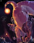 4:5 ambiguous_gender ampharos anthro anus badge bodily_fluids bonfire boots breasts bulbasaur butt clothing crouching female fire footwear generation_1_pokemon generation_2_pokemon generation_3_pokemon genitals glowing glowing_tail hi_res litha_(stormysparkler) night nintendo nipples outside pokemon pokemon_(species) pokemon_mystery_dungeon pubes raised_tail scarf shoes sky smoke spike_chunsoft star starry_sky sweat sweaty_butt tail torchic vein veiny_muscles vulva wet wet_body yultzr