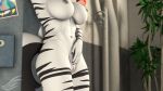 16:9 3d_(artwork) 4k absurd_res alternate_version_at_source anthro anthrofied breasts digital_media_(artwork) equid equine faceless_character faceless_female fan_character female genitals grey_nipples hasbro hi_res inside locker locker_room mammal my_little_pony nipples nude nude_anthro nude_female pink_vulva rainium solo source_filmmaker_(artwork) striped_body stripes vulva white_breasts widescreen zayla_(rainium) zebra