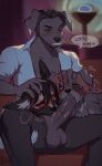 african_wild_dog anthro balls big_balls big_penis black_nails blonde_hair blue_eyes bodily_fluids canid canine canis choni_(higalgo) clothed clothing colored_nails domestic_dog ear_piercing ear_ring english_text erection fellatio female ffm ffm_threesome fox fur furniture galgo galgo_espanol genitals green_eyes grey_body grey_fur greyhound group group_sex hair henry_(mystery.dog) hi_res humanoid_genitalia humanoid_penis hunting_dog licking male male/female mammal mixed_breed montesa_(higalgo) multicolored_body multicolored_fur mystery.dog nails nude on_sofa oral partially_clothed penile penis penis_lick piercing pink_nails quinqui ring_piercing saliva sex sighthound sitting sitting_on_sofa sofa spanish_greyhound speech_bubble text threesome tongue trio vein veiny_penis weimaraner yellow_eyes