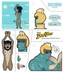 alien alien_humanoid angry angry_sex anthro anthro_penetrating anthro_penetrating_humanoid armor balls bathing bdsm being_watched black_nose black_sclera blue_body blue_skin blush blush_lines bodily_fluids bondage bound brown_body brown_fur butt canid canine clothing comic cross-popping_vein disney ducktales ducktales_(2017) duo english_description english_text erection faris_djinn fellatio flaccid forced fur general_lunaris genitals glans hands_above_head hands_tied hands_tied_above_head headgear headgear_only headwear headwear_only helmet helmet_only humanoid humanoid_on_anthro humanoid_penetrated looking_at_another looking_at_partner looking_up looking_up_at_another looking_up_at_partner male male/male male_penetrated male_penetrating male_penetrating_male mammal mostly_nude muscular muscular_humanoid muscular_male navel nipples nude oral oral_penetration pecs penetration penile penile_penetration penis penis_in_mouth penis_size_difference pyramid reverse_forced_oral scottdeer sex shallow_penetration standing sweat text thought_bubble vein veiny_penis water wet wet_body wet_fur
