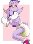 2025 abdl alternate_version_at_paywall anthro babishberry big_diaper blaze_the_cat bodily_fluids breasts clothed clothing diaper diaper_only digital_media_(artwork) domestic_cat felid feline felis female footwear forehead_gem frown fur gem genital_fluids gloves hair handwear hi_res high_heels looking_away lying mammal on_side purple_body purple_fur sega shoes shy simple_background small_breasts solo sonic_the_hedgehog_(series) tail tan_background tied_hair topless topless_female unclean_diaper urine used_diaper wearing_diaper wet_diaper white_diaper yellow_eyes