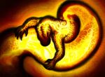 2025 after_vore ambiguous_gender anthro apode claws draconcopode eyes_closed female_(lore) glowing hi_res holding_self ink-the-artist legless naga serpentine solo vore warm