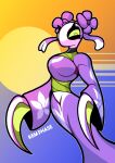 2026 anthro arthropod asian_clothing breasts clothed clothed_anthro clothed_female clothing deltarune dress east_asian_clothing female hi_res insect japanese_clothing kimono looking_at_viewer mantis mantis_(deltarune) rem_phase solo undertale_(series) white_body