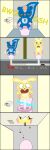 1:3 absurd_res anthro anus bathroom black_border blue_body blue_fur blush border clothing comic constipation cuddles_(htf) duo eyes_closed fart fart_cloud fart_fetish feces feces_in_ass feces_pile feet female flush flushed flushing_toilet footwear fur happy_tree_friends hi_res implied_scat inside lagomorph launching leporid looking_aside male male/female mammal mephitid on_toilet petunia_(htf) pipe plumbing pooping pooping_in_toilet pooping_together public_restroom rabbit restroom_stall shocked shoes sitting sitting_on_toilet skunk slippers straining stuck surprised through_ceiling toilet toilet_bowl toilet_lid toilet_paper toilet_seat toilet_use ukkya water_spray yellow_body yellow_fur