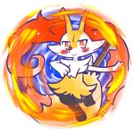 1:1 2024 ambiguous_anthro ambiguous_gender annyui0611 anthro biped blush blush_stickers braixen canid circle closed_smile digital_drawing_(artwork) digital_media_(artwork) digitigrade dipstick_tail elemental_manipulation fire fire_manipulation front_view full-length_portrait generation_6_pokemon hi_res japanese_description looking_at_viewer mammal markings mouth_closed nintendo object_in_tail pokemon pokemon_(species) portrait simple_background smile snout solo stick stick_in_tail tail tail_markings translated_description
