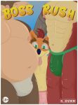 absurd_res activision anthro bandicoot belly bionic_arm bionics border boxers_(clothing) breasts briefs bulge canid canine canis clothed clothing cover cover_art cover_page crash_bandicoot crash_bandicoot_(series) crocodile crocodilian crunch_bandicoot cybernetic_arm cybernetic_limb dingo dingodile eyebrows g_bunn group group_sex hi_res hug hugging_another hybrid jockstrap looking_at_viewer male male/male mammal marsupial mohawk muscular overweight overweight_male reptile scalie sex size_difference smile thick_eyebrows threesome tongue topless trio underwear white_border