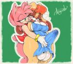 age_difference amy_rose anthro apron apron_only argento balls biped blue_clothing blush bracelet breasts clothed clothed_anthro clothed_female clothed_gynomorph clothed_intersex clothed_sex clothing crossgender duo erection erection_under_clothing eulipotyphlan eyelashes female female_anthro ftg_crossgender fti_crossgender genitals gloves gynomorph gynomorph/female gynomorph_anthro hair handjob handwear hedgehog hi_res intersex intersex/female intersex_anthro jewelry lagomorph leporid looking_pleasured mammal mature_anthro mature_gynomorph mature_intersex older_anthro older_gynomorph older_intersex penile pink_hair pupils rabbit reach_around sega sex simple_background smile sonic_the_hedgehog_(series) thick_thighs vanilla_the_rabbit younger_anthro younger_female