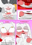2spot_studio animate_inanimate anthro anthro_penetrated bed bloody_bunny bloody_bunny_(series) blush bodily_fluids breasts buckteeth comic crying cum cum_drip cum_from_nose cum_in_mouth cum_in_nose cum_inside dialogue digital_media_(artwork) doll dripping duo ejaculation english_text erection excessive_cum excessive_genital_fluids fellatio female female_penetrated floppy_ears fur furniture genital_fluids genitals grey_body grey_skin hand_on_head hank_j._wimbleton hi_res holding_head lagomorph leporid living_doll madness_combat male male/female male_penetrating male_penetrating_female mammal multicolored_eyes nevadean_(madness_combat) nude on_bed open_mouth oral oral_penetration otakon_(artist) penetration penile penile_penetration penis rabbit red_eyes scut_tail sex shaking short_tail stitch_(sewing) stone_wall sweat tail tears teeth text trembling wall_(structure) white_body white_fur yellow_eyes