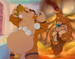 anal_beads anthro ayvore balls bdsm belly big_belly bodily_fluids bondage bound felid fur genitals lion male male_pred male_prey mammal muscular muscular_male nude oral_vore orange_body orange_fur organs pantherine penis rope saliva same_size_vore sex_toy stomach striped_body striped_fur stripes tiger tongue vore