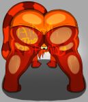 aidan_the_red_panda aidantheredpanda ailurid all_fours anthro bent_over big_butt bodily_fluids bottomwear butt clothing femboy femboy_hooters hi_res looking_at_viewer male mammal musky_butt orange_bottomwear orange_clothing orange_shorts red_panda shorts solo sweat sweaty_butt