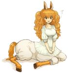 2013 a_centaur's_life animal_ears breasts centaur clothed clothed_female clothed_taur clothing equid equid_taur european_mythology female female_taur full-length_portrait fully_clothed fully_clothed_female fully_clothed_taur greek_mythology himeno_kimihara humanoid_taur kem_ma light_body light_skin lying mammal mammal_taur mythology portrait simple_background solo taur taur_clothing white_background white_clothing