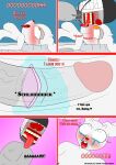 2spot_studio animate_inanimate anthro bandage bandaged_head bed bed_sheet bedding bloody_bunny bloody_bunny_(series) blush bodily_fluids breasts buckteeth clothing comic dialogue digital_media_(artwork) doll duo english_text erect_nipples erection eyewear female floppy_ears fur furniture genital_fluids genitals grey_body grey_nipples hank_j._wimbleton headgear headwear heart_after_text hearts_around_text hi_res horn humanoid_genitalia humanoid_penis i_love_you kerchief kissing lagomorph leporid living_doll lying madness_combat male male/female mammal mask nevadean_(madness_combat) nipples nude open_mouth otakon_(artist) penetration penile penis pink_vulva rabbit red_eyes sex sunglasses tears tears_of_pleasure teeth text text_with_heart tongue tongue_out vaginal vaginal_fluids vaginal_penetration vulva white_body white_eyes white_fur white_nipples yellow_eyes