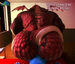 2026 3d_(artwork) albalbalb alby_(albalbalb) anal anal_penetration anthro bed bedroom bedside_table big_butt blue_body blue_scales bubble_butt butt digital_media_(artwork) dragon duo english_text from_behind_position furniture giana_sisters gurglewocky_(giana_sisters) hi_res horn huge_butt inside larger_penetrated larger_sub lying lying_on_bed male male/male musclegut muscular mythological_creature mythological_scalie mythology nipples on_bed penetration penile penile_penetration penis_in_ass red_body red_scales scales scalie sex sitting sitting_on_another sitting_on_partner size_difference small_top_big_bottom small_wings smile smiling_at_viewer submissive tail tan_body tan_scales text thick_thighs wall_(structure) watermark white_text wide_hips window wings
