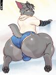 absurd_res anthro athletic_wear bat big_butt bodily_fluids bottomwear butt canid canine clothed clothing fangs faren farens_hell female femboy fur glitch grey_body grey_fur gym_bottomwear gym_shorts hair hi_res hotpants huge_butt male mammal messy_hair oil pawpads paws raised_tail serious serious_face shorts simple_background sitting sitting_on_ground solo sweat sweatdrop sweater sweaty_butt tail teeth tenting tight_bottomwear tight_clothing tight_shorts topwear white_background white_clothing white_sweater white_topwear yellow_eyes