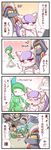  bisharp blush comic dusknoir gallade gen_4_pokemon gen_5_pokemon highres mienshao no_humans pokemon pokemon_(creature) punching sougetsu_(yosinoya35) translated 