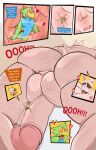 absurd_res ahegao anal anal_fluids anal_vore anthro anus aroused aroused_face avian balls beak bed bird blue_body blue_feathers blue_fur blush blush_lines bodily_fluids body_hair butt butt_hair canid canine climbing climbing_on climbing_on_another comic dialogue domestic_pig dudenahuel english_text erection eyewear feathers floating_heart fur furniture genitals glans green_body green_feathers green_fur group hairy_balls hairy_legs hairy_thighs heart_symbol hi_res internal internal_anal larger_anthro larger_male looking_pleasured low-angle_view macro male mammal maned_wolf micro nahuel_(dudenahuel) on_bed onomatopoeia orange_body orange_fur parrot penis pink_body red_insides roy_(dudenahuel) size_difference smaller_anthro smaller_male sound_effects sparkx speech_box suid suine sunglasses sus_(pig) tail text tongue tongue_out trio vore wearing_sunglasses yelling yellow_beak yellow_body yellow_fur yorkshire_pig