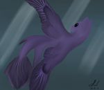  depth equine fish horse hybrid mammal marine my_little_pony pony purple_body sea seapony simple_background underwater water 