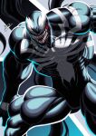 abs absurd_res alien alien_humanoid big_muscles black_body emblem empty_eyes hi_res humanoid male marvel marvel_rivals muscular not_furry sharp_teeth solo symbiote teeth tendrils trujillos99 venom_(marvel)