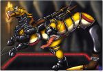 animal_genitalia bdsm bodily_fluids bondage bondage_gear boots bound buttplug clothing collar cuff_(restraint) dragon feral footwear genital_fluids genital_slit genitals hi_res hoof_boots horn horned_humanoid humanoid latex latex_clothing latex_legwear leash leashed_collar legwear male male_feral mythological_creature mythological_scalie mythology penis petplay plug_(sex_toy) ponyplay precum reins restraints roleplay saddle scalie sex_toy sharp_teeth shinkei-shinto shoes solo tail tail_tied teeth tongue tongue_out wingbinders wings