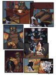 3:4 balls bodily_fluids chair cock_vore comic cum desk desktop digit_ring dyrmun_(character) erection feet fellatio foot_fetish foot_focus foot_lick foot_play furniture genital_fluids genitals hi_res hindpaw humanoid_feet jewelry licking notsafenico nude office_chair oral paws penile penis plantigrade ring sex soles table toe_ring toes tongue vein veiny_penis voidastra vore willing_death willing_pred willing_prey