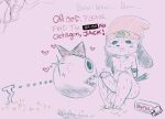 2024 accessory ambiguous_gender amphibian animate_inanimate anthro beanie blush blush_stickers bodily_fluids bound bow_ribbon canid canine censored_text chain chain_chomp chain_leash clothing cute_fangs dialogue digital_media_(artwork) drawpile_(artwork) duo fangs floppy_ears frog genitals grass hair_accessory hair_bow hair_ribbon hands_behind_back hands_tied hands_tied_behind_back hat headgear headwear heart_symbol hi_res humanoid_genitalia humanoid_penis imminent_castration imminent_cbt leash lop_ears male mammal mario_bros nervous nintendo nipples nude open_mouth parappa parappa_the_rapper penis plant ribbons salaciouslx selective_coloring sharp_teeth simple_background sketch sony_corporation sony_interactive_entertainment sweat teeth vein veiny_penis