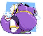 2026 anthro armadillo armored_armadillo belly big_belly boot_(artist) boots capcom clothing footwear machine male mammal mega_man_(series) mega_man_x_(series) overweight purple_body robot shoes solo xenarthran