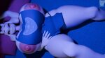 16:9 2026 3d_(artwork) anthro apron apron_only areola bed big_breasts blender_(artwork) breasts clothing delta_rune_(emblem) digital_media_(artwork) eyebrows eyewear female floppy_ears fur furniture glasses hi_res horn looking_at_viewer nipples on_bed pillow roflfox_(artist) solo symbol toriel undertale_(series) white_body white_fur widescreen