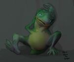2019 5_fingers 5_toes 6:5 amphibian anthro bedroom_eyes belly bent_legs big_belly biped claws colored dated digital_drawing_(artwork) digital_media_(artwork) digital_painting_(artwork) featureless_crotch feet finger_claws fingers frog front_view glance glistening glistening_eyes gollum_(tolkien) green_body green_eyes green_scales half-closed_eyes hand_behind_head horizontal_pupils huge_belly humanoid_ears j._r._r._tolkien knees_up looking_aside looking_at_viewer lying male middle-earth_(tolkien) multicolored_body multicolored_scales narrowed_eyes nude on_back painting_(artwork) pinup pose pupils rankin/bass reclining scales seductive shaded shadow signature sitting slightly_chubby slightly_chubby_anthro slightly_chubby_male smile smiling_at_viewer soles solo spread_legs spread_thighs spreading stevethedragon the_hobbit the_lord_of_the_rings toe_claws toes two_tone_body two_tone_scales yellow_belly